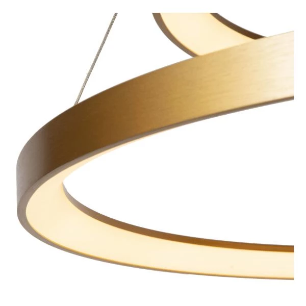 Lucide Premium VIDAL - Pendant light - Ø 78 cm - LED Dim. - 1x92W 2700K - Matt Gold / Brass - detail 1